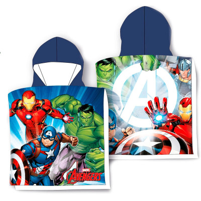 Poncho Praia Avengers Marvel Microfibra