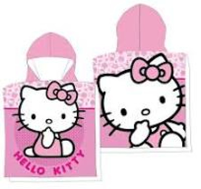 Poncho Praia Microfibra Hello Kitty
