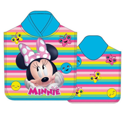 Poncho Praia Microfibra Minnie Butterflies