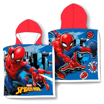 Poncho Praia Microfibra Spiderman Great Power