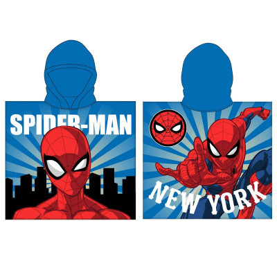 Poncho Praia Microfibra Spiderman New York