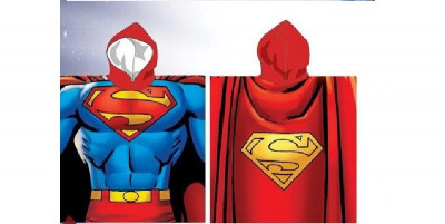 Poncho Praia Super Homem