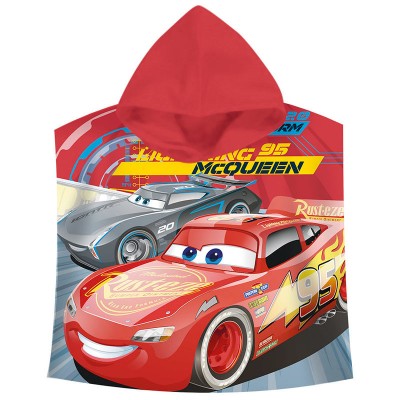 Poncho Toalha Cars Disney McQueen