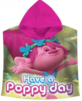 Poncho/Toalha de Trolls - Poppy