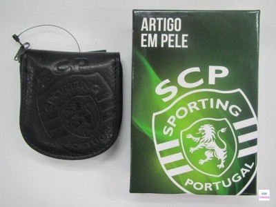Porta Moeda Pata de Cavalo SCP Sporting Preto