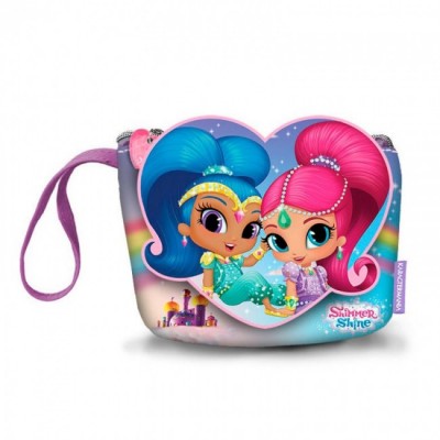 Porta moedas com pega  14,5cm Shimmer e Shine - Arco Iris