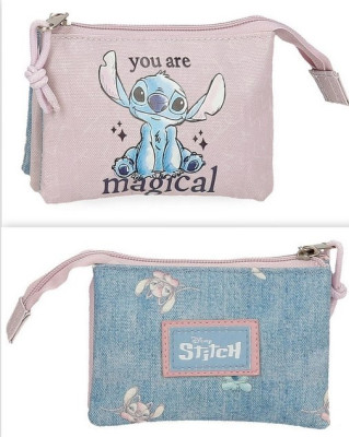 Porta Moedas Stitch triplo