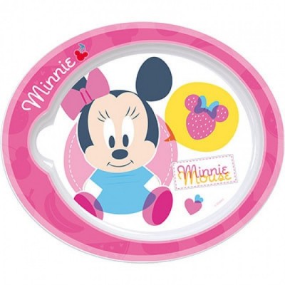 Prato Micro ondas Disney Minnie Baby I Love Fruit