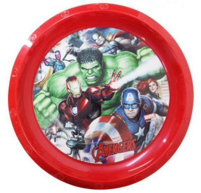 Prato Plástico Avengers