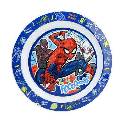 Prato Plástico Spiderman 22cm