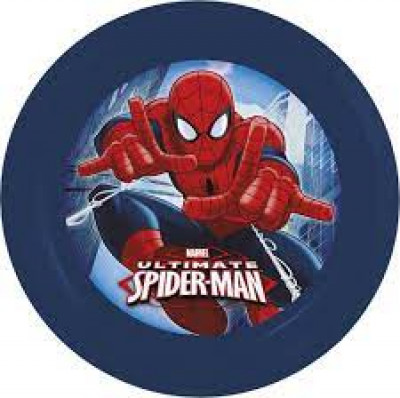 Prato Plástico Spiderman Marvel