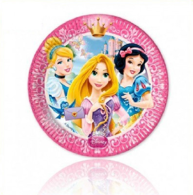 Pratos 20 cm Princesas Disney Glamour 8 Und