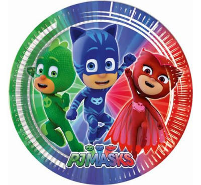 Pratos PJ Masks 23cm - 8 Und.