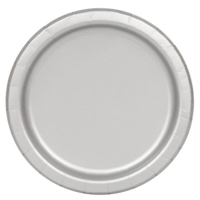 Pratos Prateados 22cm - 16 und