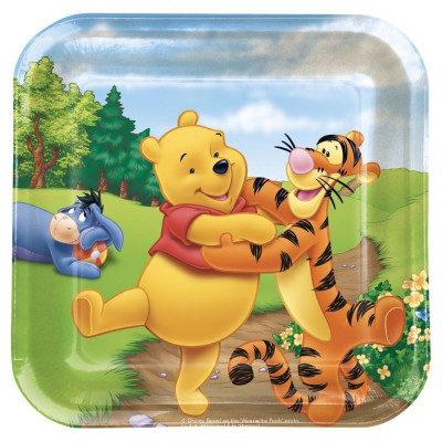 Pratos Winnie The Pooh Cartão 23cm (8 Unidades)