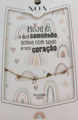 Pulseira Aço - Hoje é a Tua Comunhão, Sonha com Todo o Teu Coração