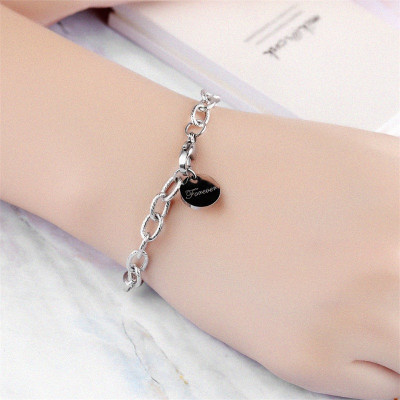 Pulseira c/ Medalha Prateada