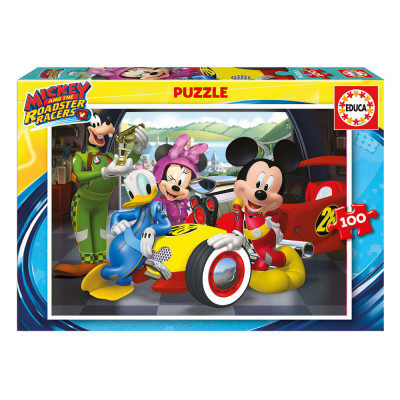 Puzzle 100 pcs Mickey Super Pilotos