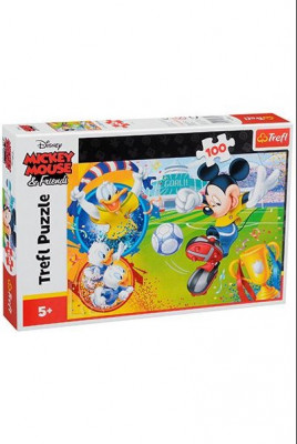Puzzle 100 peças Mickey Futebol
