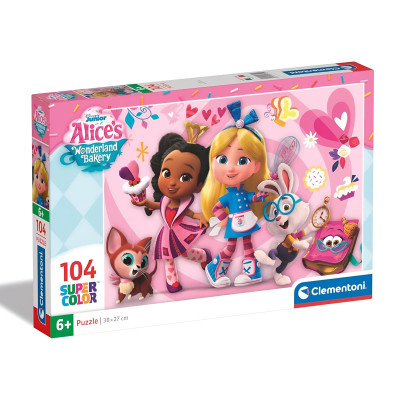 Puzzle 104 peças Alice na sua Maravilhosa Pastelaria