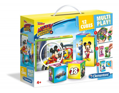 Puzzle 12 Cubos Mickey Super Pilotos