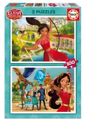 Puzzle 2 em 1 Elena de Avalor Princesas Disney | Loja da Criança