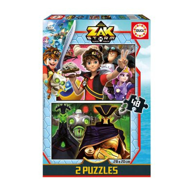 Puzzle 2 em 1 Zak Storm 48 peças