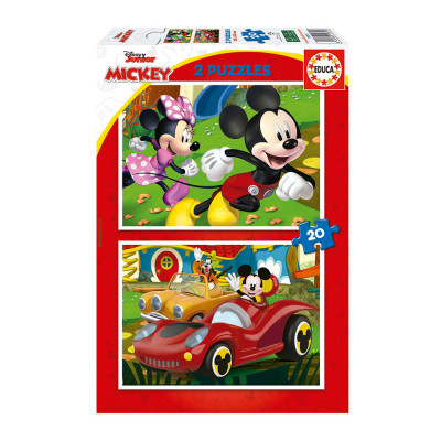 Puzzle 2x20 peças Mickey Mouse