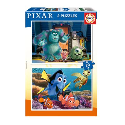 Puzzle 2x20 peças Pixar