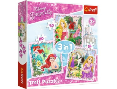 Puzzle 3 em 1 Disney Princesas