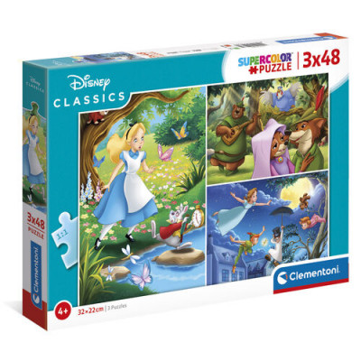 Puzzle 3x48 peças Disney Clássicos