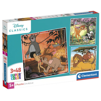 Puzzle 3x48 peças Disney Classics
