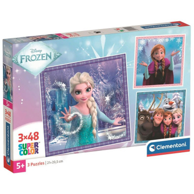 Puzzle 3x48 peças Frozen Disney