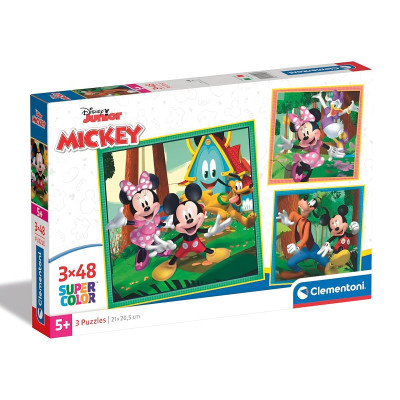 Puzzle 3x48 peças Mickey and Friends Disney