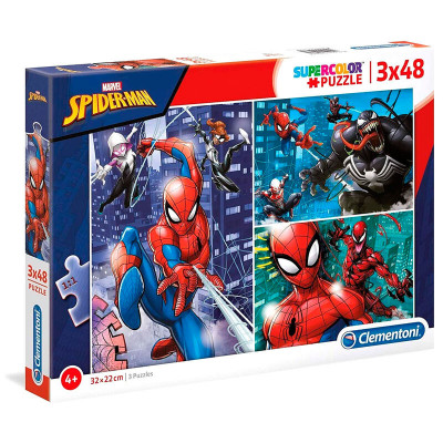 Puzzle 3x48 peças Spiderman