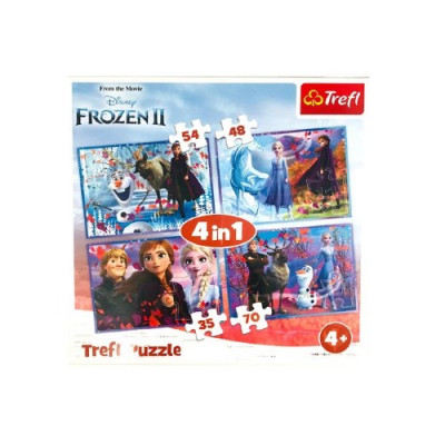 Puzzle 4 em 1 Frozen 2