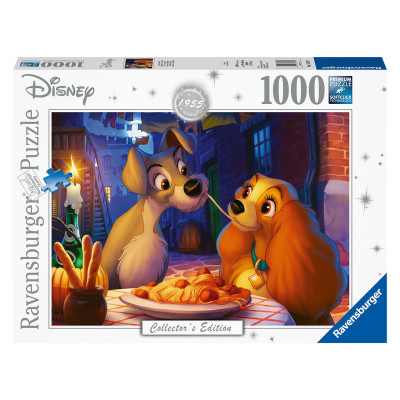 Puzzle A Dama e o Vagabundo Disney Clássico 1000 peças