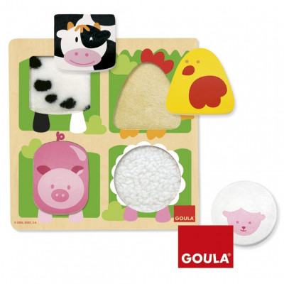 Puzzle Animais da Quinta com Pelo Goula