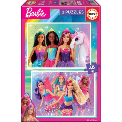 Puzzle Barbie 2x48 peças