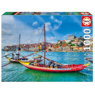 Puzzle Barcos Rabelos Porto 1000 peças