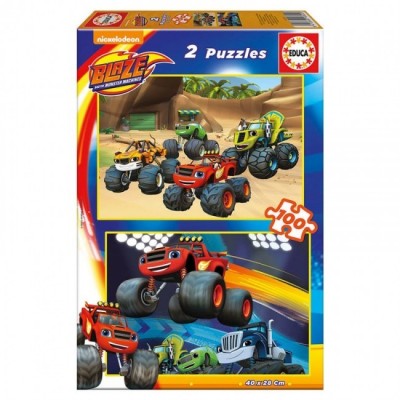 Puzzle Blaze and the Monster Machines 100