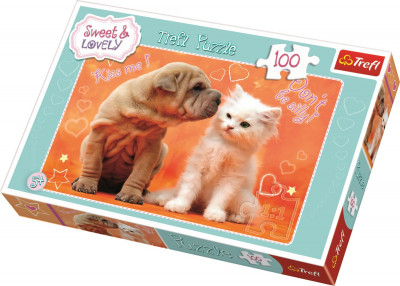 Puzzle Cão e Gato 100peças