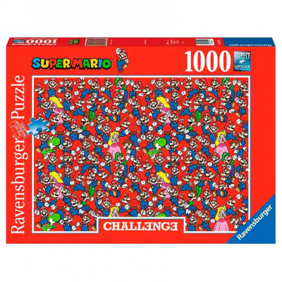 Puzzle Challenge Super Mario Nintendo 1000 peças