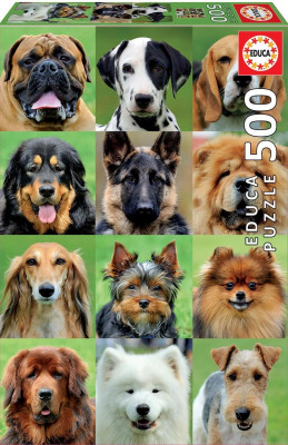 Puzzle Colagem de Cães 500 peças