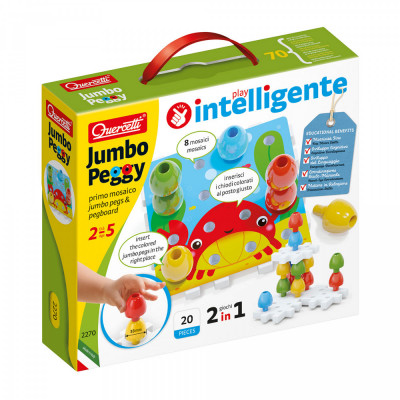 Puzzle Construção Jumbo Peggy 20 peças Quercetti