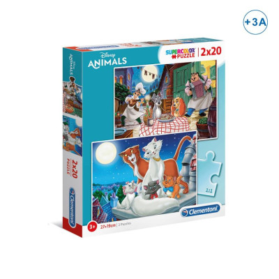 Puzzle Disney Animals 2x20 peças
