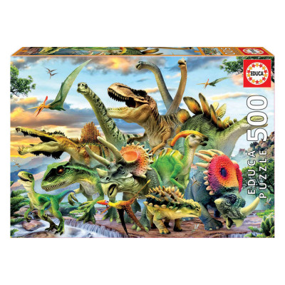 Puzzle Educa Dinossauros 500 peças