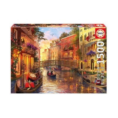 Puzzle Entardecer em Veneza 1500 peças