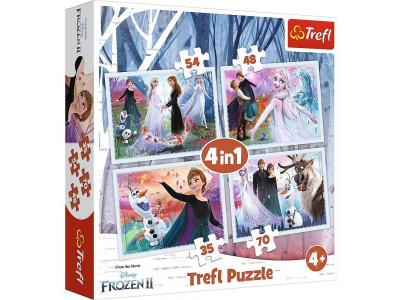 Puzzle Frozen 2 Disney 4 em 1
