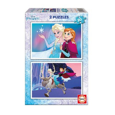 Puzzle Frozen 2 em 1 de 20 peças